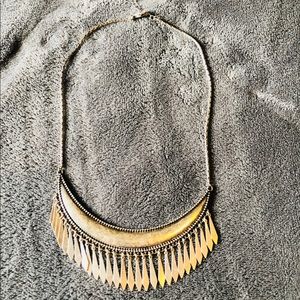 Silver statement necklace
